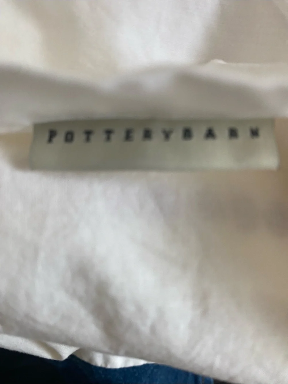 2 Pottery Barn Ruby Embroidered Dotted Border Off White Standard Shams